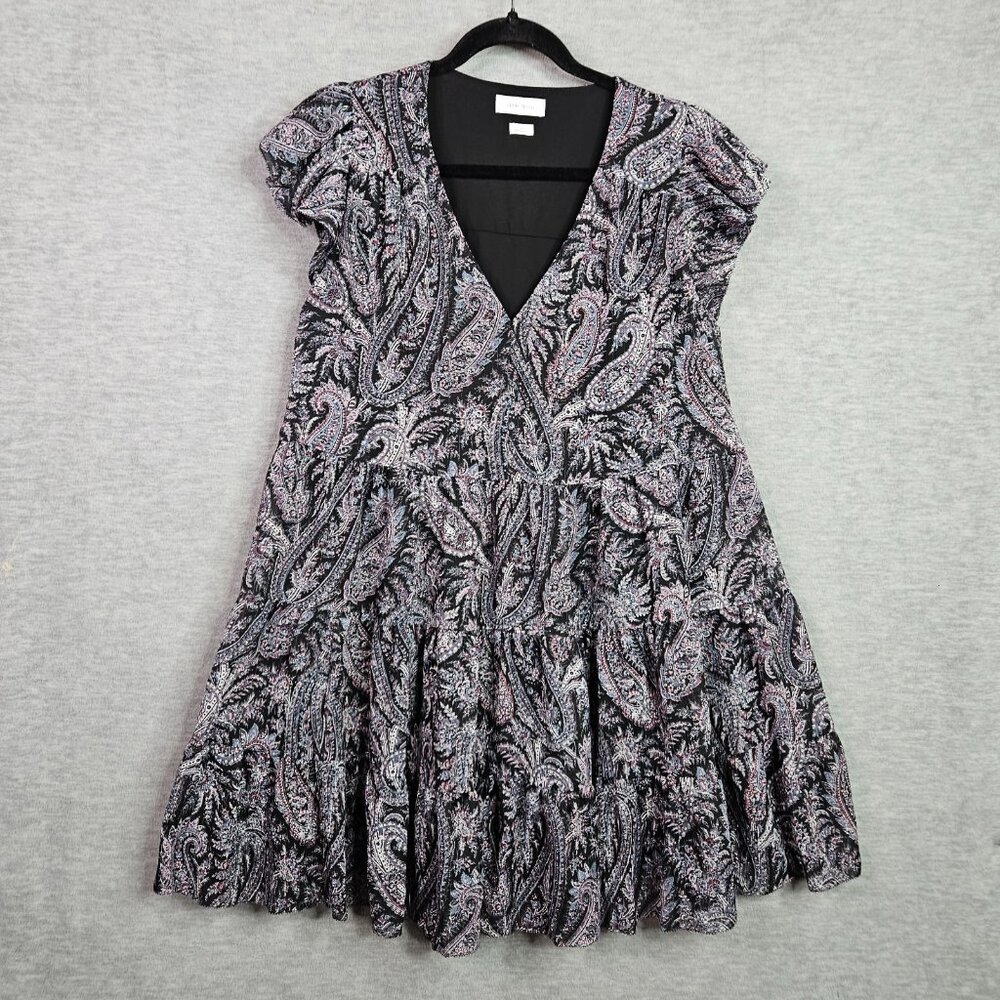 Aritzia Little Moon Women's Ruffler Sleeve Paisley Dress Size S